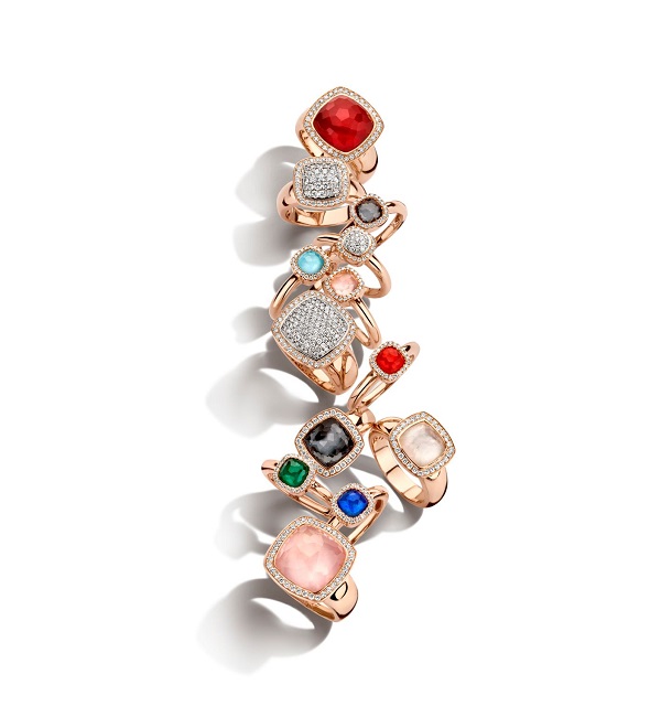 Installatie Idioot open haard Tirisi Jewelry 18 karaat roségouden ring london blue topaas en diamant -  Van Hell Juweliers