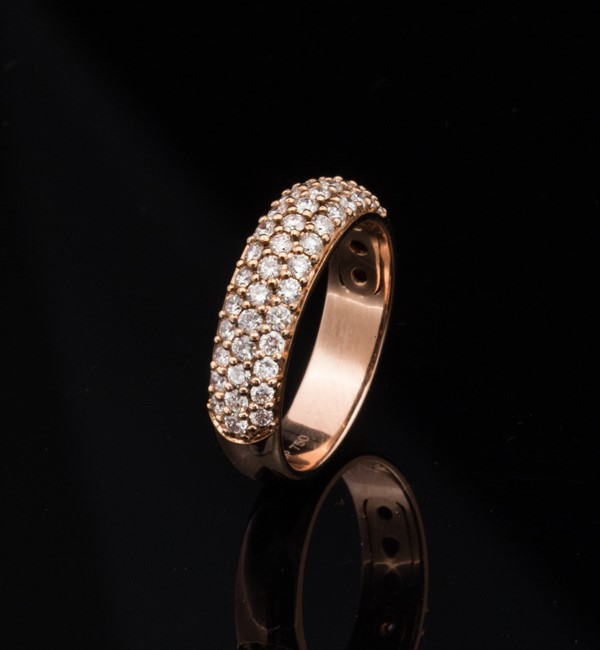 schandaal Mok Maakte zich klaar Artur Scholl ring roségoud met diamant 88/01230R/B - Van Hell Juweliers