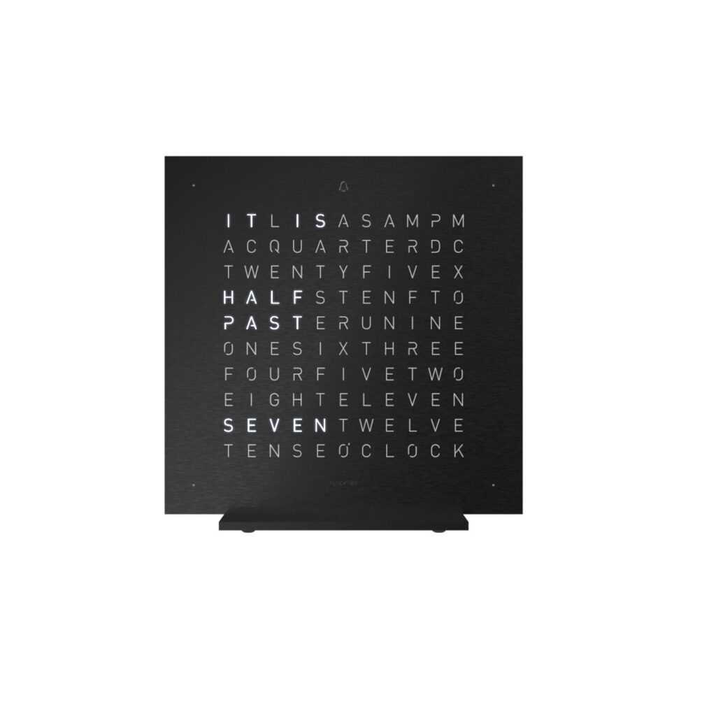 Qlocktwo Earth 13.5 Deep Black