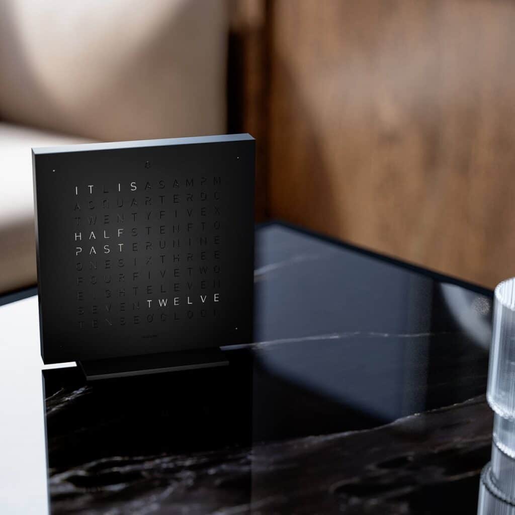 Qlocktwo Earth 13.5 Deep Black