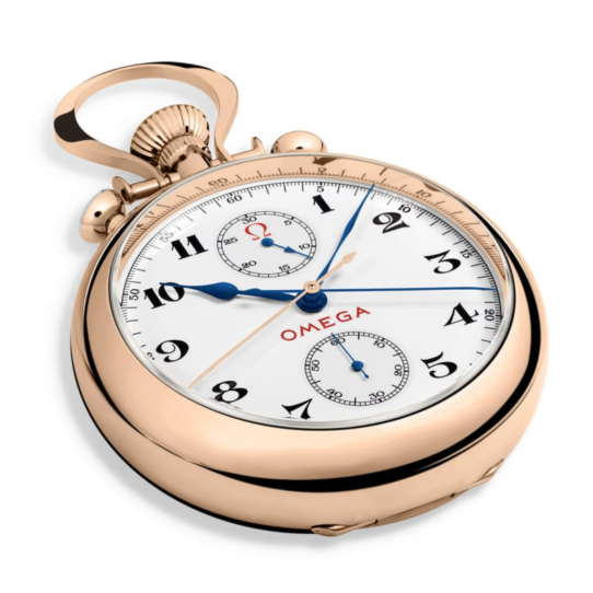 omega-limited-edition-olympic-pocket-watch-1932-rattrapante-chronograph-red-gold-close-up