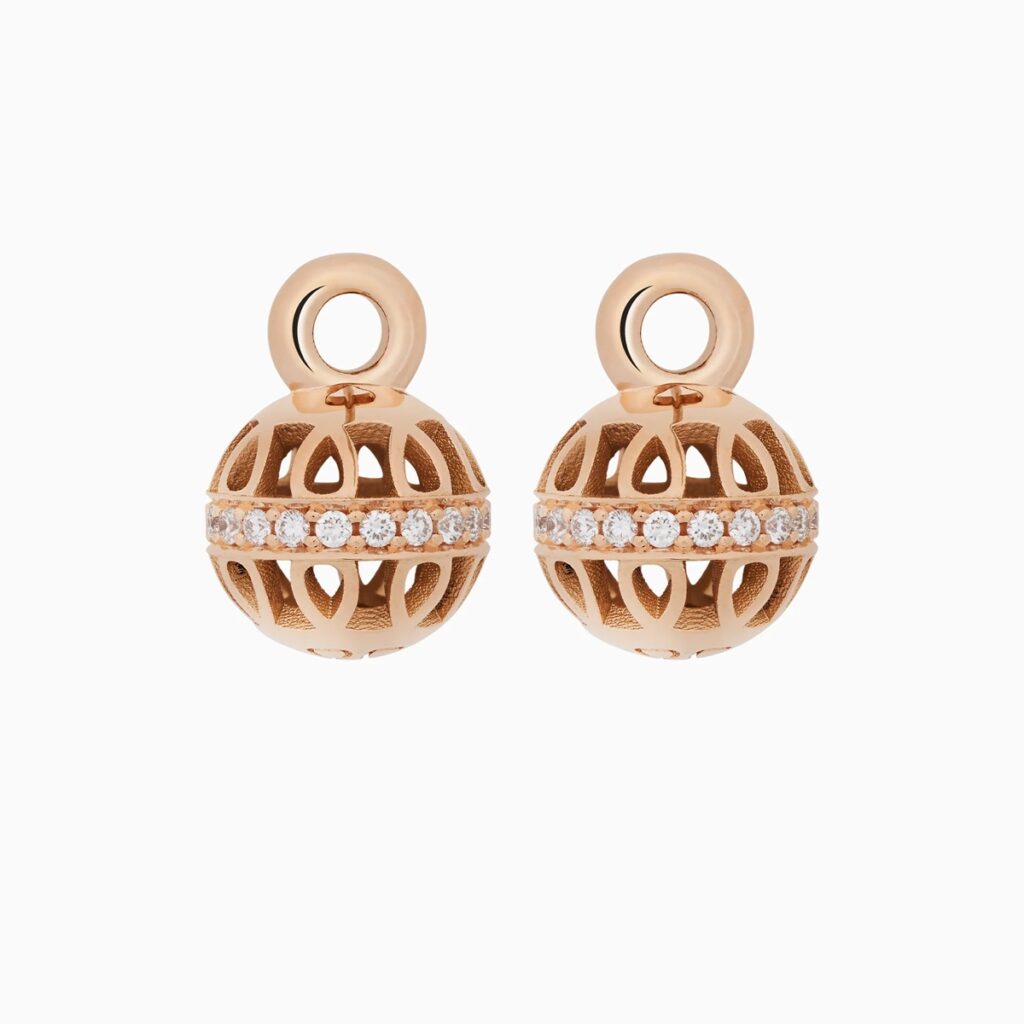 Bron Toujours Ajour roségouden aanhangers met diamant 8OR4906BR