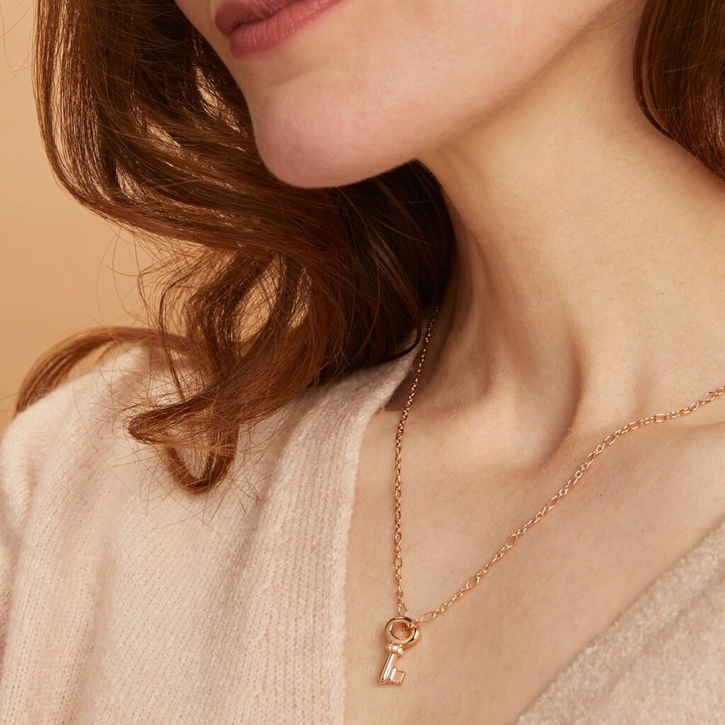 Bron Joy roségouden hanger met diamant 8HR3030BR