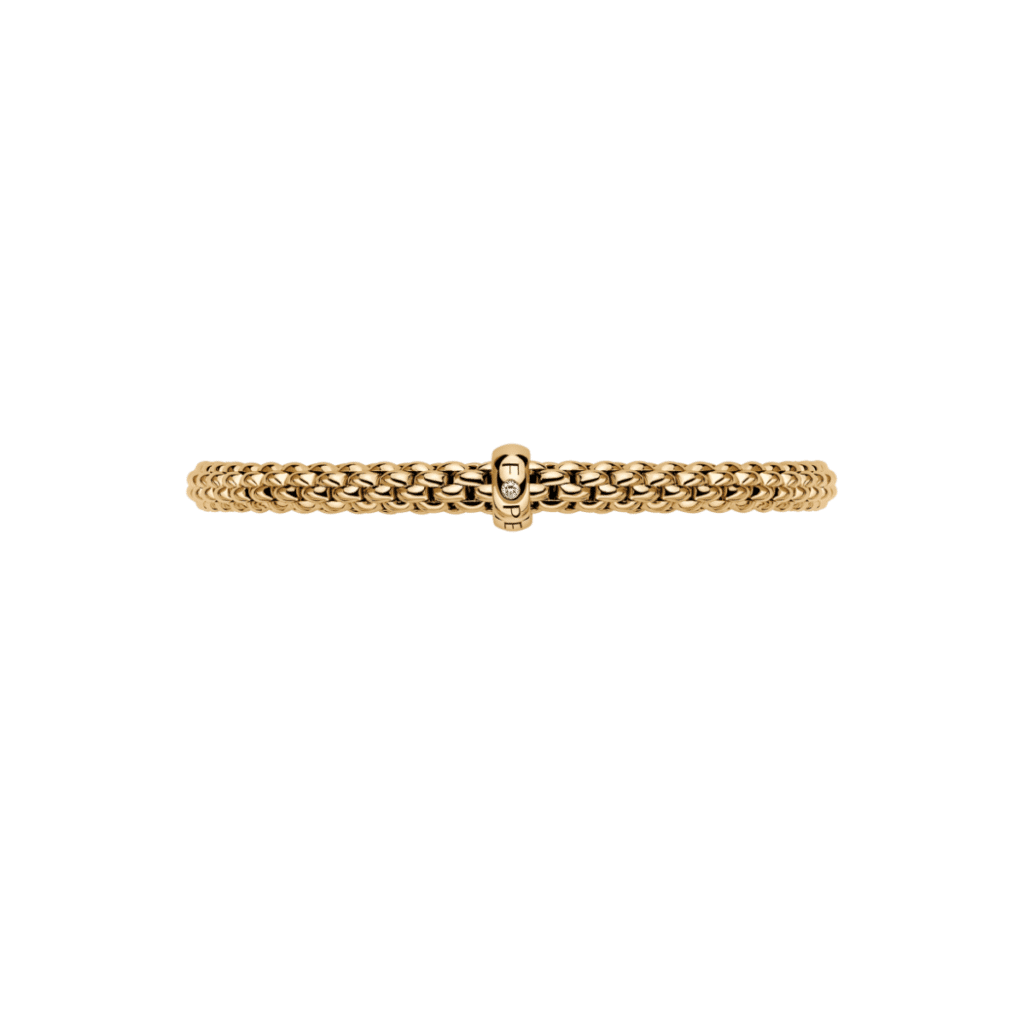 Fope Solo Flex’it geelgouden armband met diamant 01M06BX_BB_G_XGX_00M