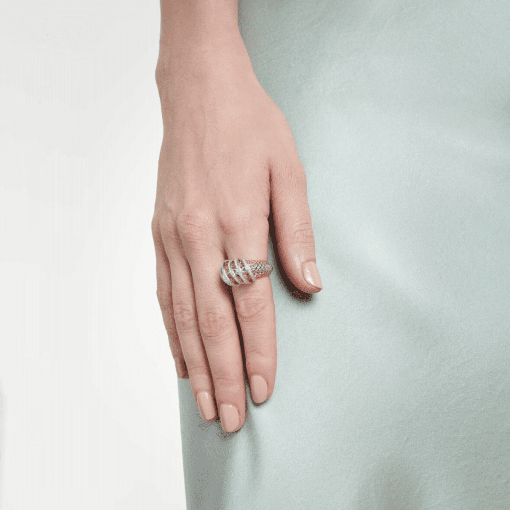 Fope Solo ring geel- wit- en roségoud met diamant 65106AX_PB