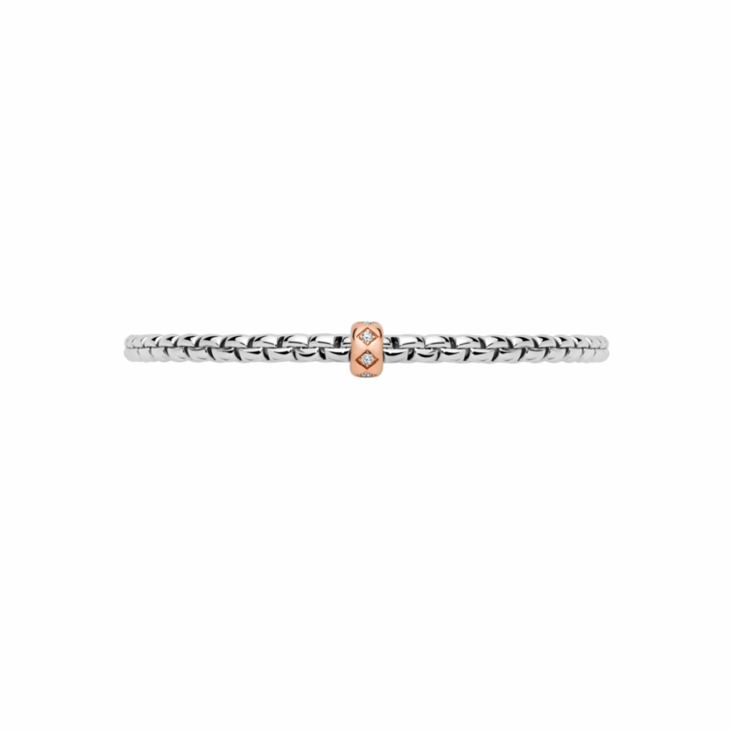 Fope Eka Flex’it geel- en witgouden armband met diamant 73101BX_BB_G_XBX_00M