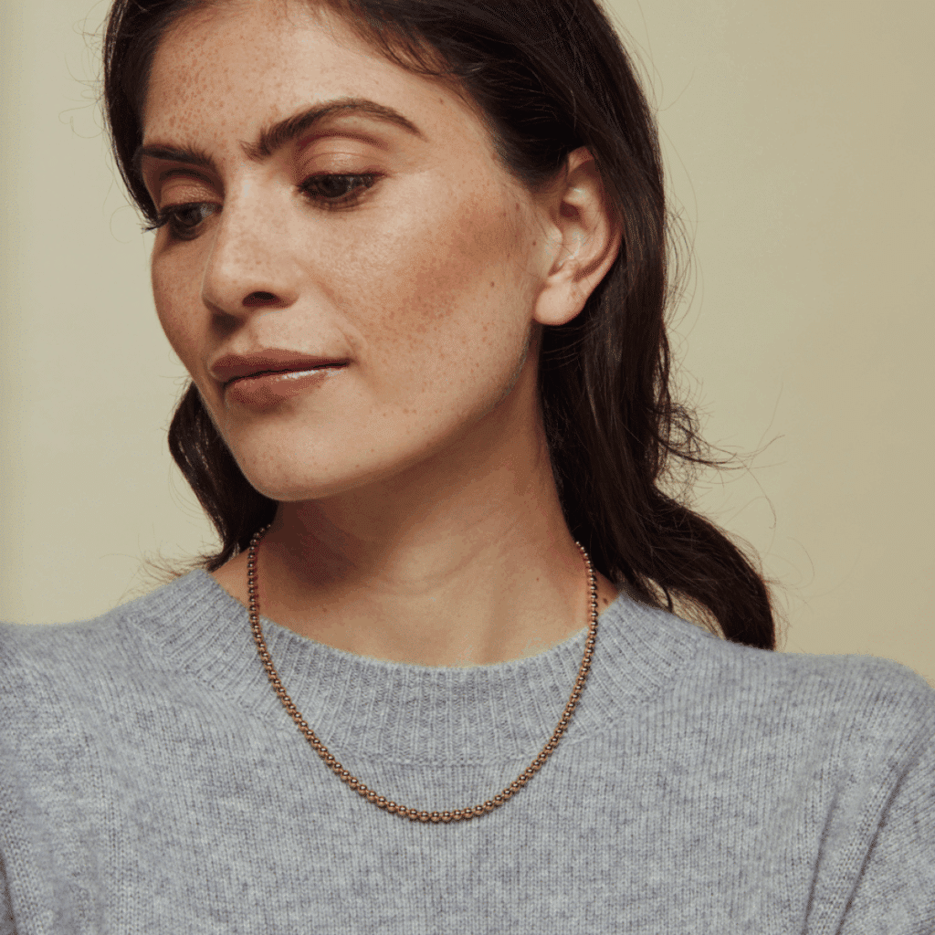 Bron Lux roségouden collier 50cm 7CR437750