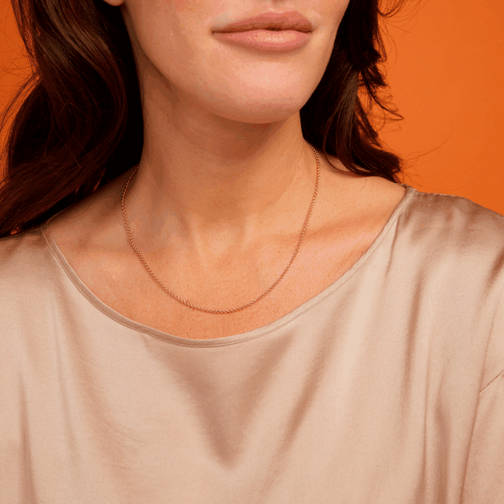 Bron Lux roségouden collier 45cm 7CRRA5045