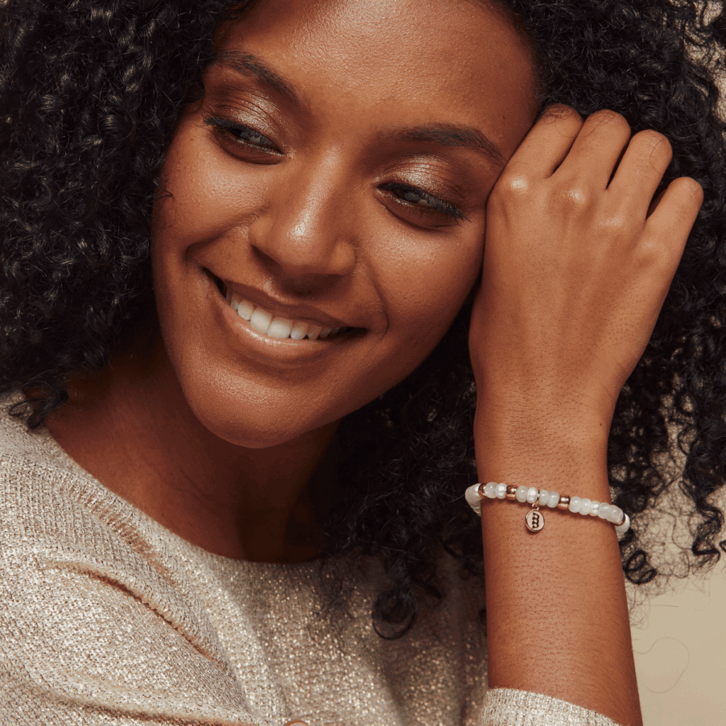 Bron Reflex roségouden armband met maansteen 8AR3985MIX89
