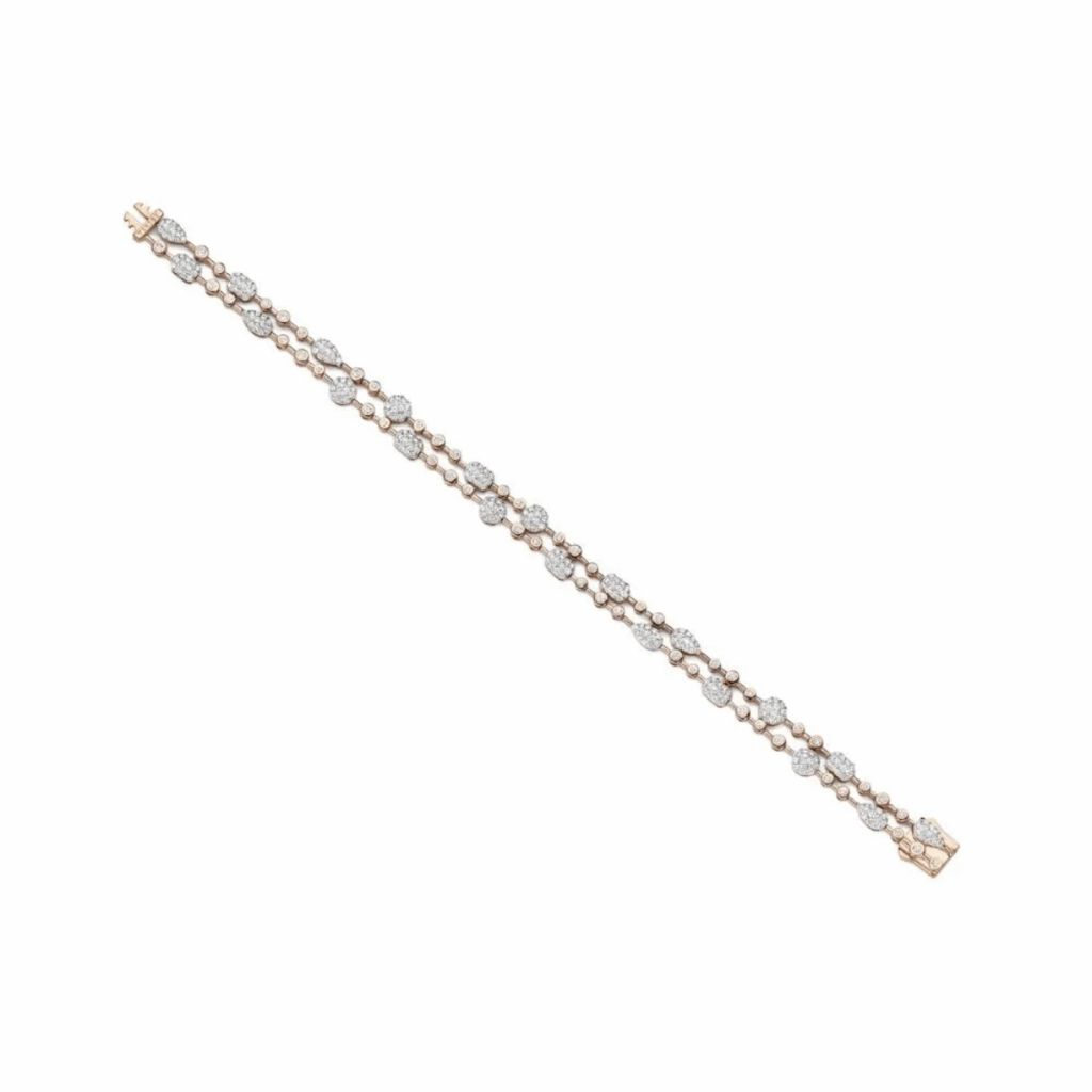 Tirisi Jewelry roségouden armband met diamant TB9072D(2P)