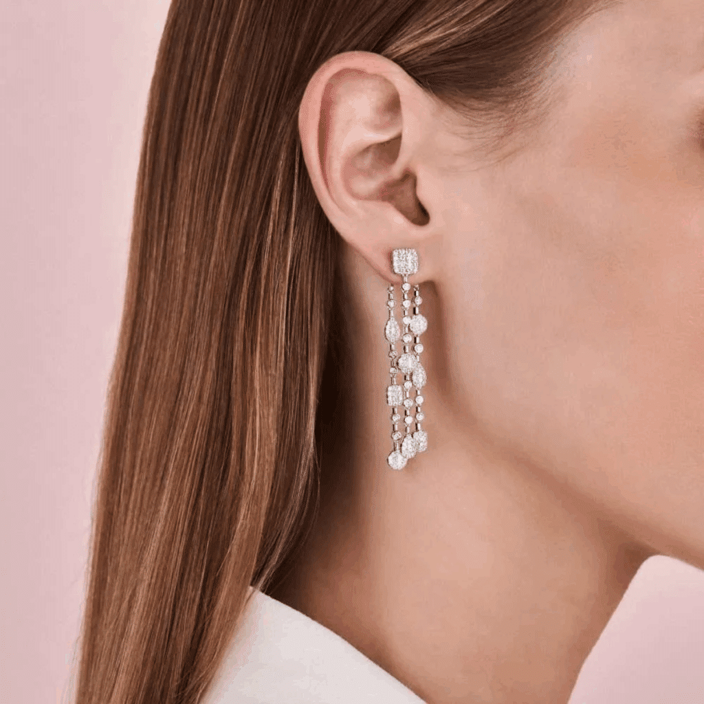 Tirisi Jewelry 18 karaat roségouden oorhangers met diamant TE9265D(2P)
