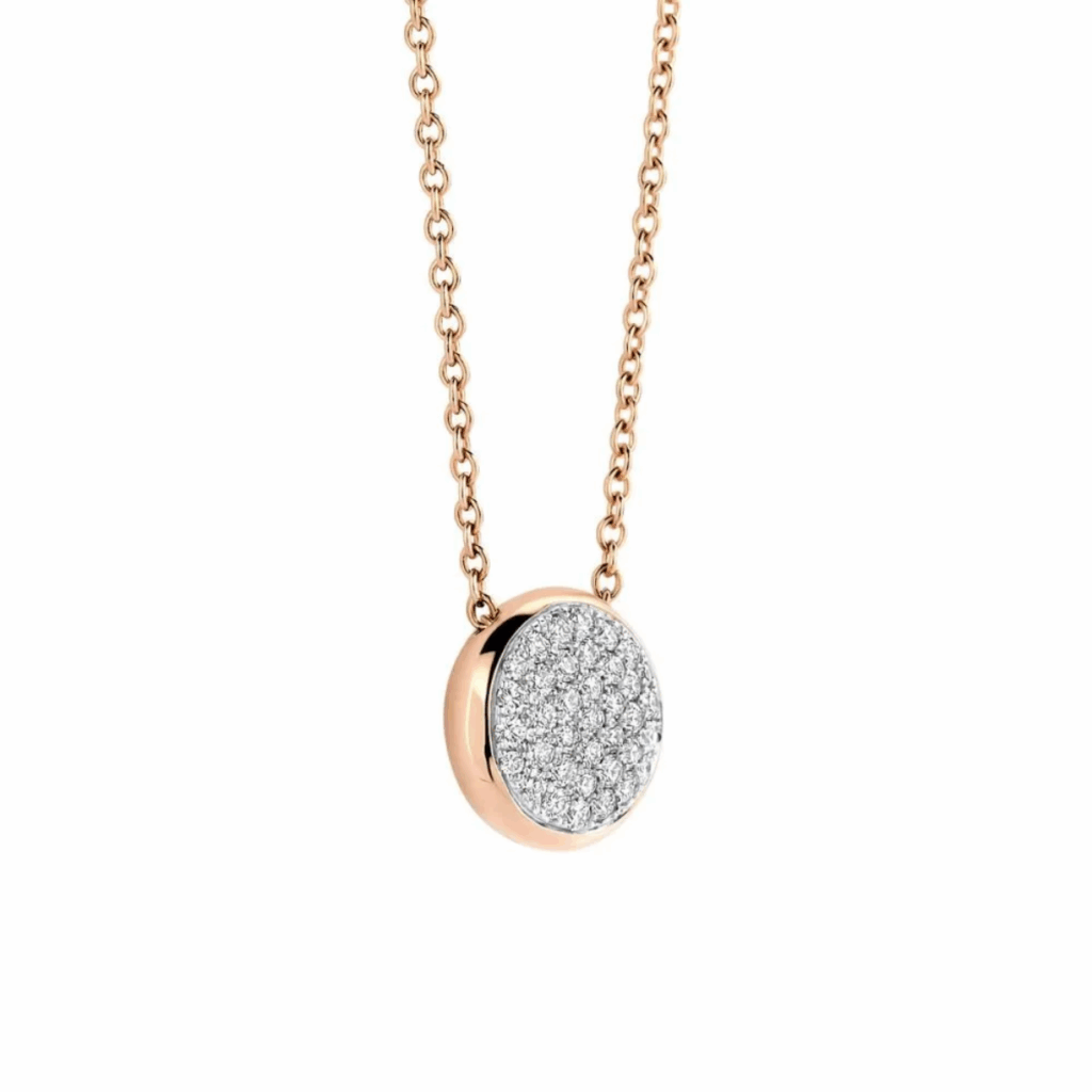 Tirisi Jewelry 18 karaat roségouden collier met diamant TN2093D(2P)