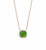 Tirisi Jewelry Milano Sweeties 18 karaat roségouden collier met smaragd en diamant TP9152EMP