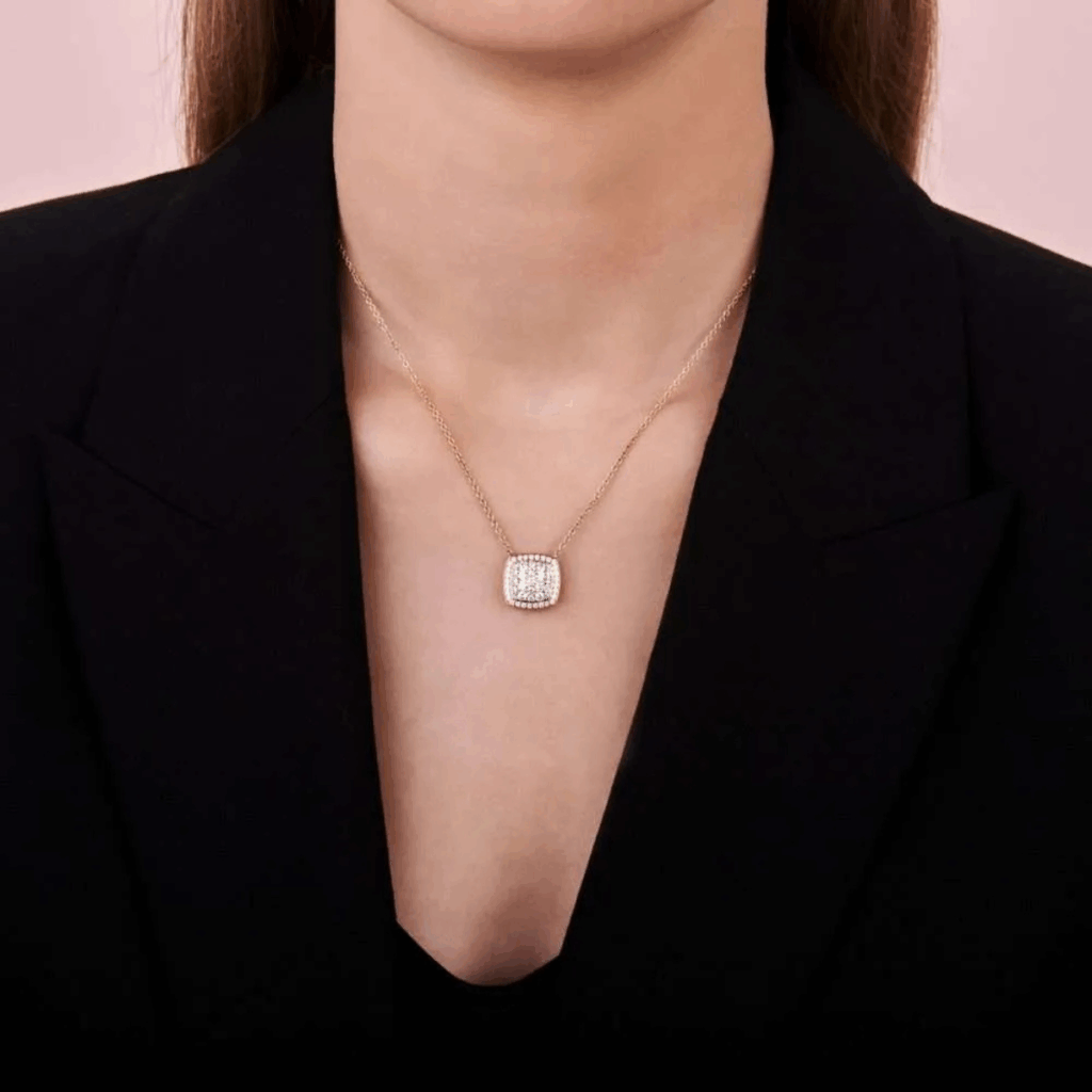 Tirisi Jewelry 18 karaat witgouden collier met diamant TP9177DW
