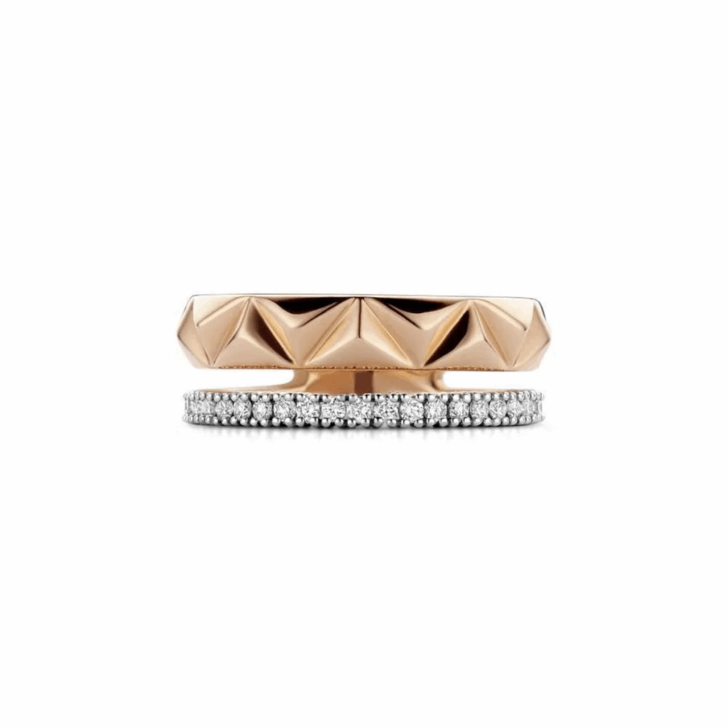 Tirisi Jewelry 18 karaat roségouden ring met diamant TR1153D(2P)