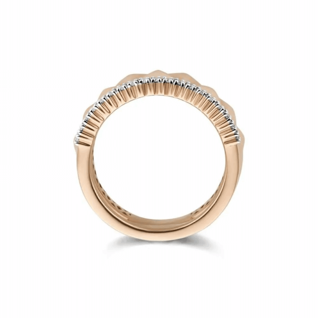 Tirisi Jewelry 18 karaat roségouden ring met diamant TR1153D(2P)