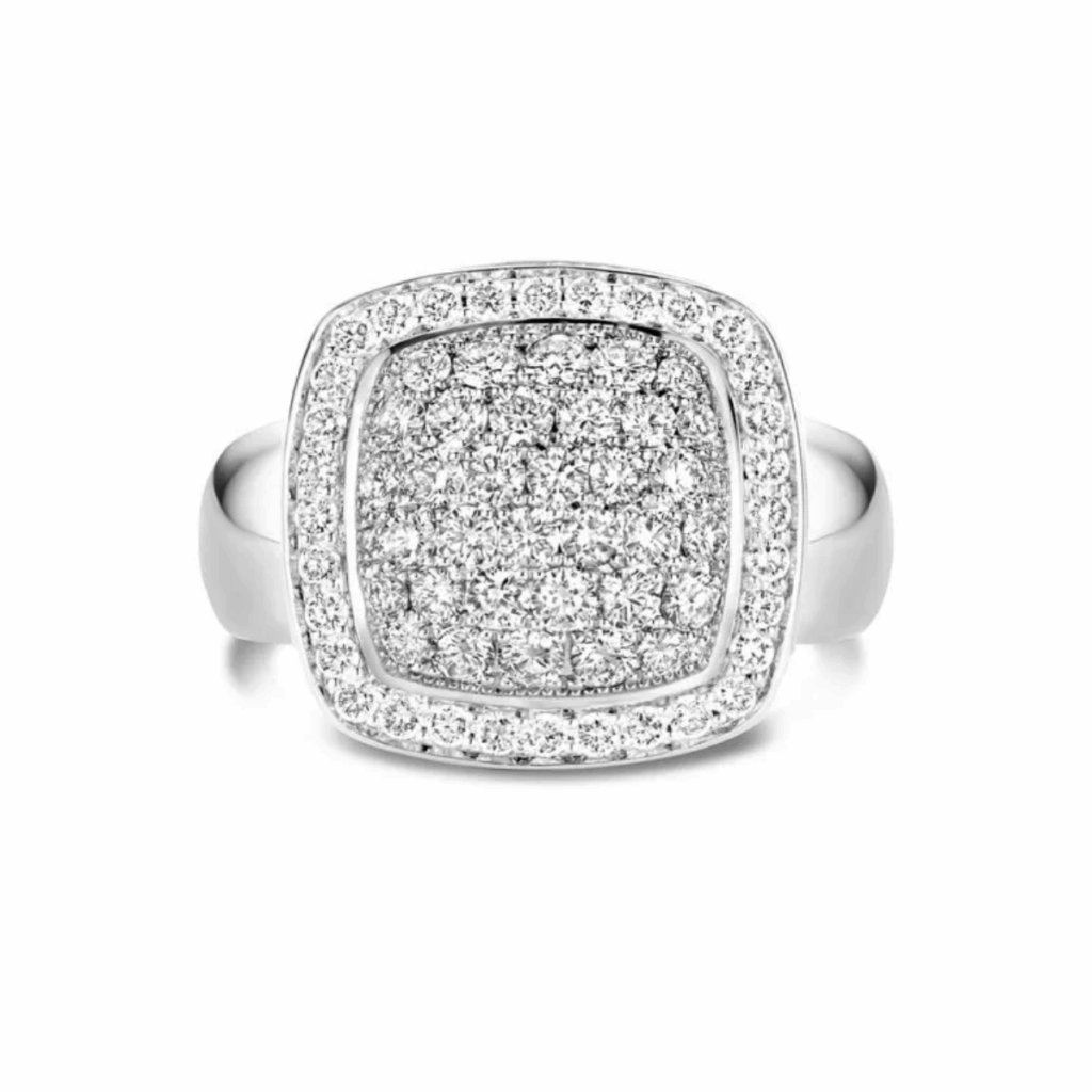 Tirisi Jewelry 18 karaat witgouden ring met diamant TR9704DW