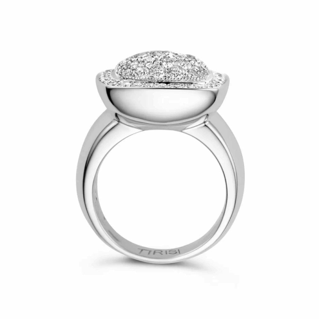 Tirisi Jewelry 18 karaat witgouden ring met diamant TR9704DW