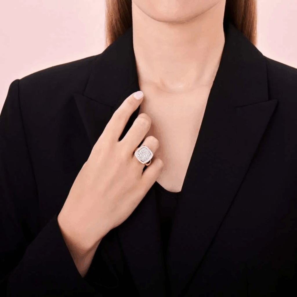 Tirisi Jewelry 18 karaat witgouden ring met diamant TR9704DW