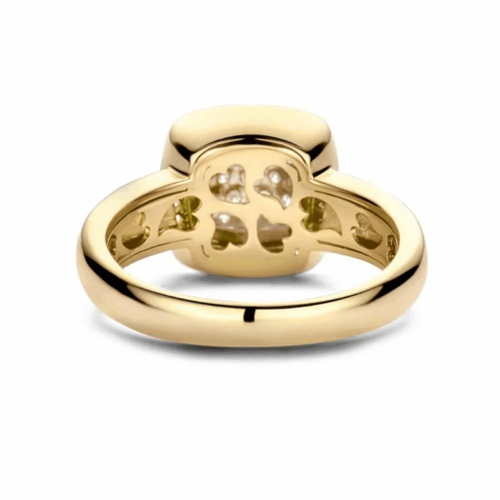 Tirisi Jewelry 18 karaat geelgouden ring met diamant TR9762D(2T)