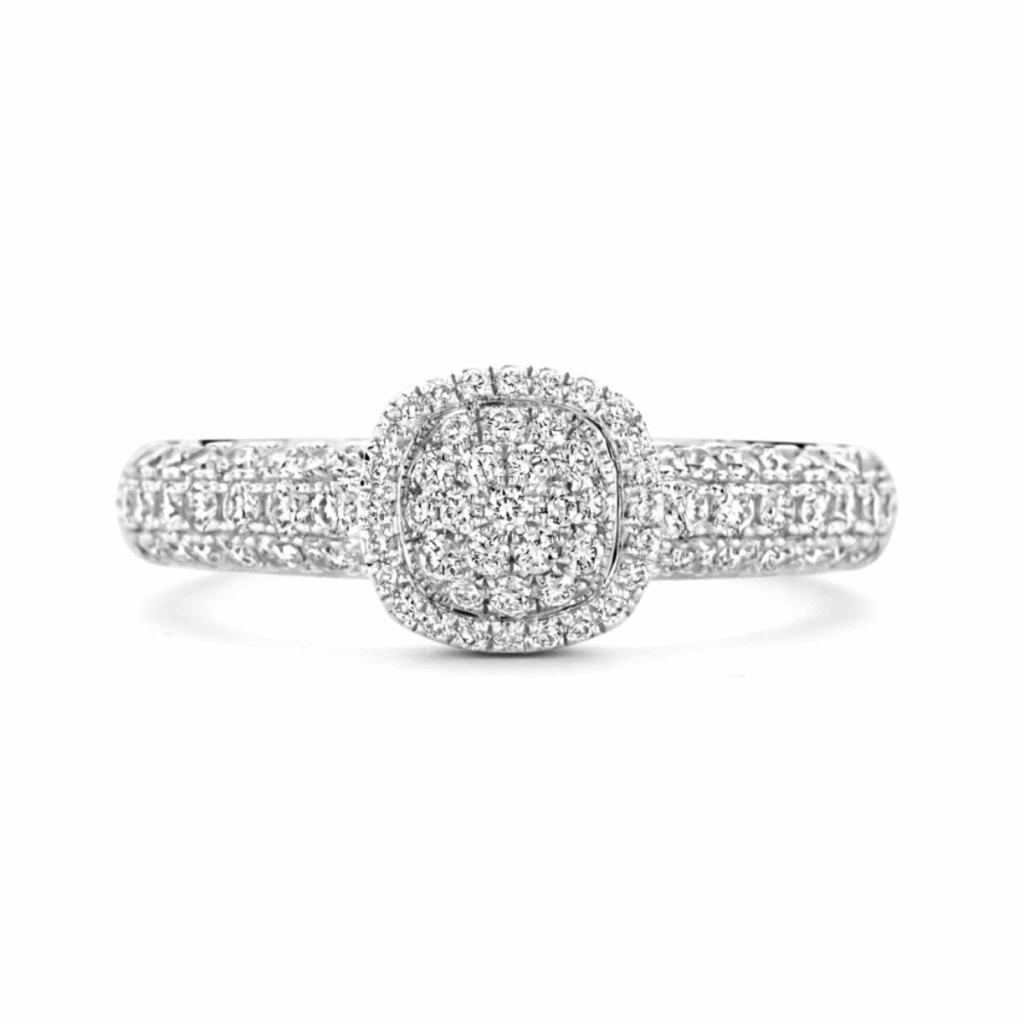 Tirisi Jewelry 18 karaat witgouden ring met diamant TR9798DW
