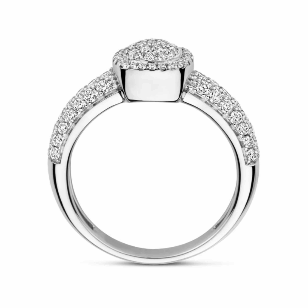 Tirisi Jewelry 18 karaat witgouden ring met diamant TR9798DW