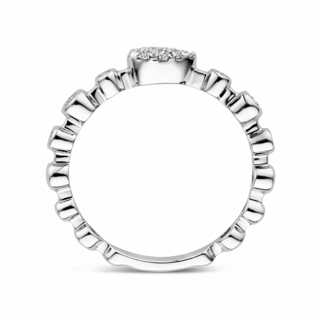 Tirisi Jewelry 18 karaat witgouden ring met diamant TR9807DW