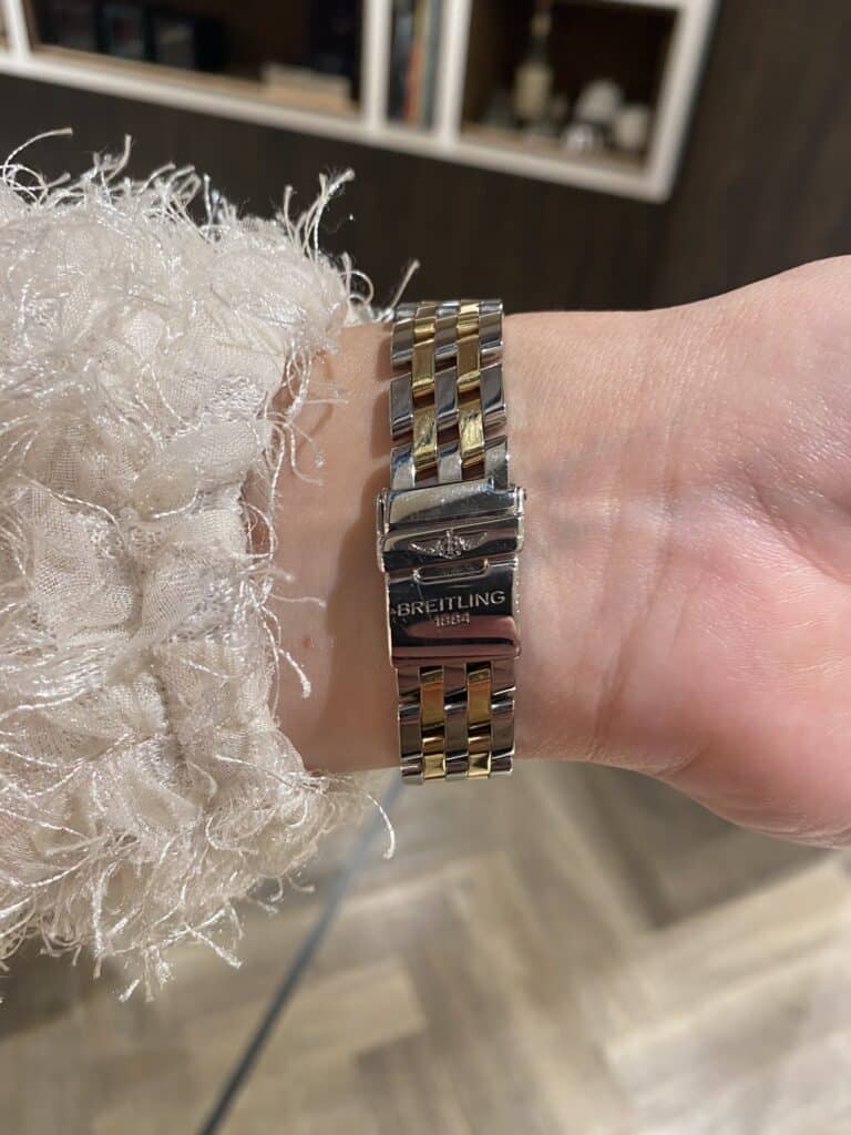 Breitling B-Class D7136 in staal en geelgoud.