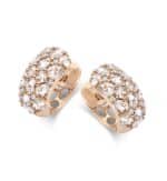 Roos1835 roségouden oorringen met diamant 034E236R18