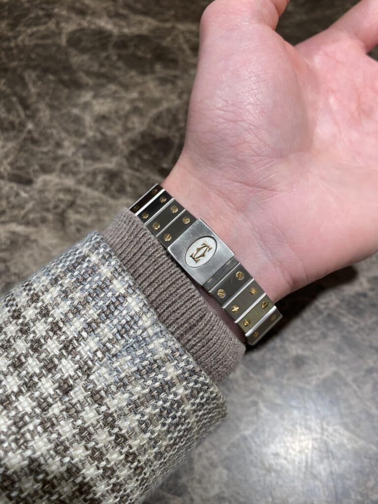 Cartier Santos Carré Burgundy referentie 2961