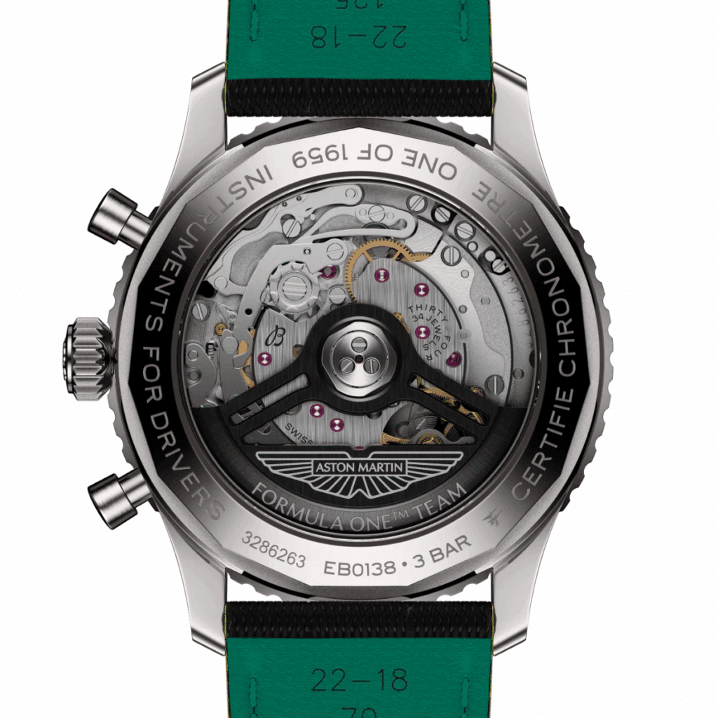 Breitling Navitimer B01 Chronograph 43 Aston Martin Aramco Formula ONE™ Limited Edition EB01381A1B1X1