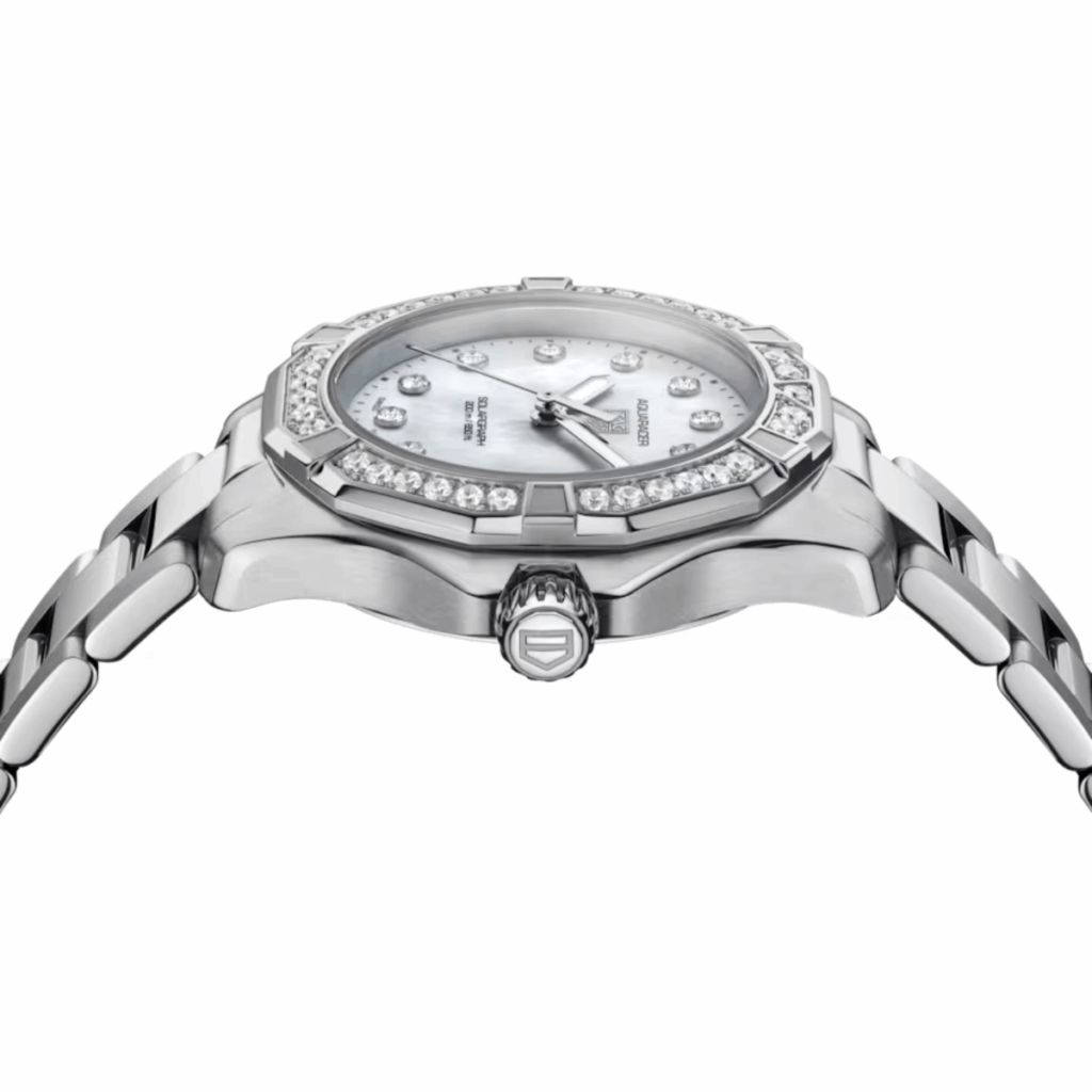 TAG Heuer Aquaracer Professional 200 Solargraph 11 Diamonds | Solar Quartz | 34mm | WBP1314.BA0005