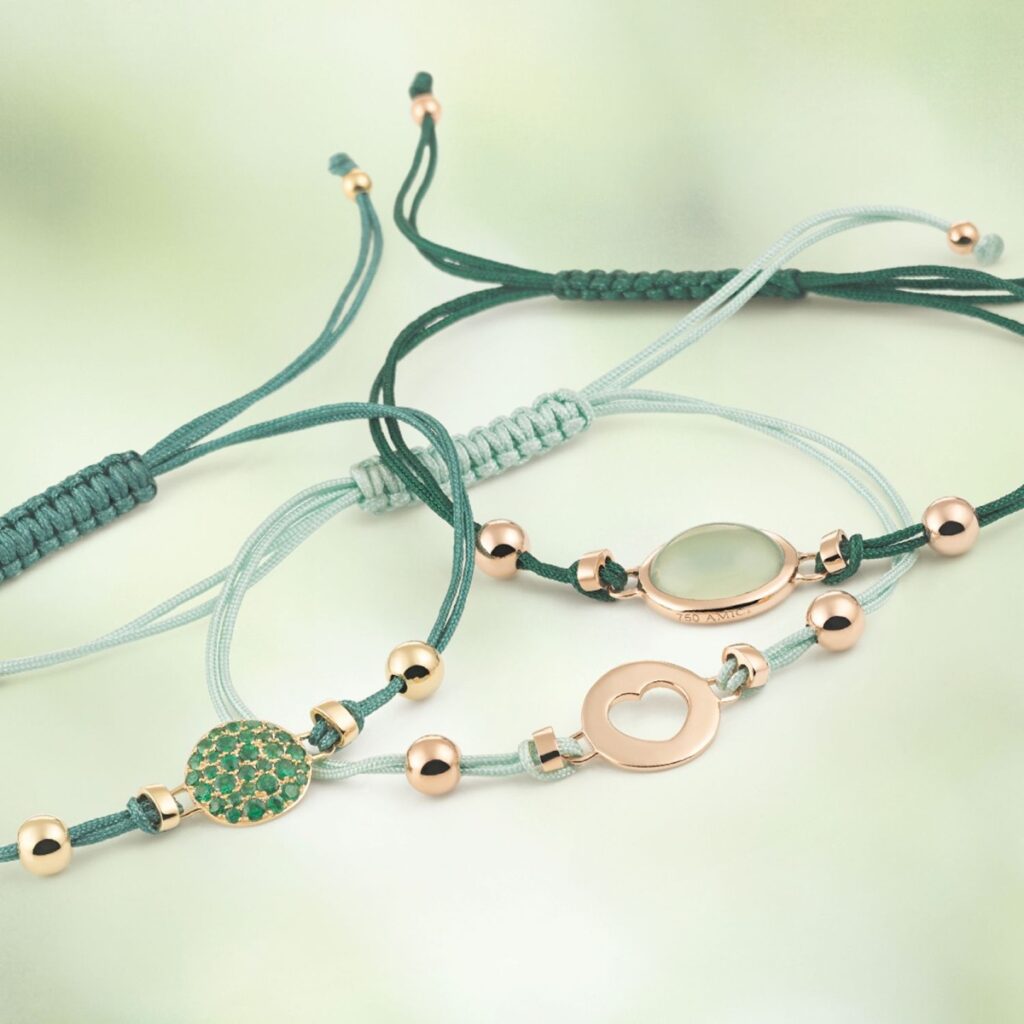 Amici armband roségoud met prehniet NB596GRPR