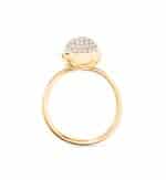 Tamara Comolli Bouton ring geelgoud met diamant R-BOU-s-p-yg