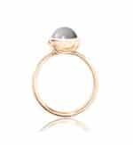 Tamara Comolli Bouton ring roségoud met edelsteen R-BOU-I-MoGR-rg