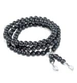 Tamara Comolli INDIA armband witgoud met Ebbenhouten bollen B-IND-EW-m-wg