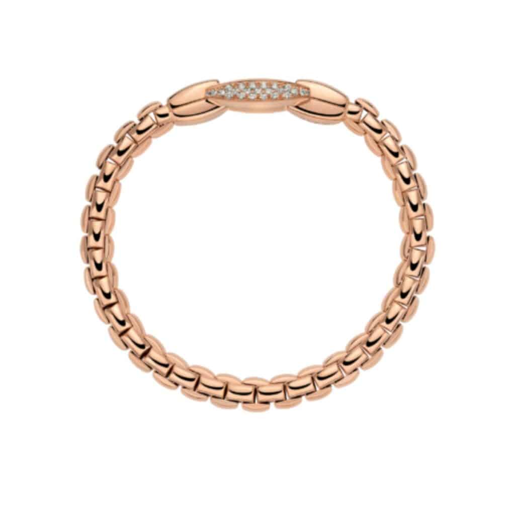 Fope EKA FLEX’IT armband roségoud met diamant 70305BX_PB_R_XRX_00M