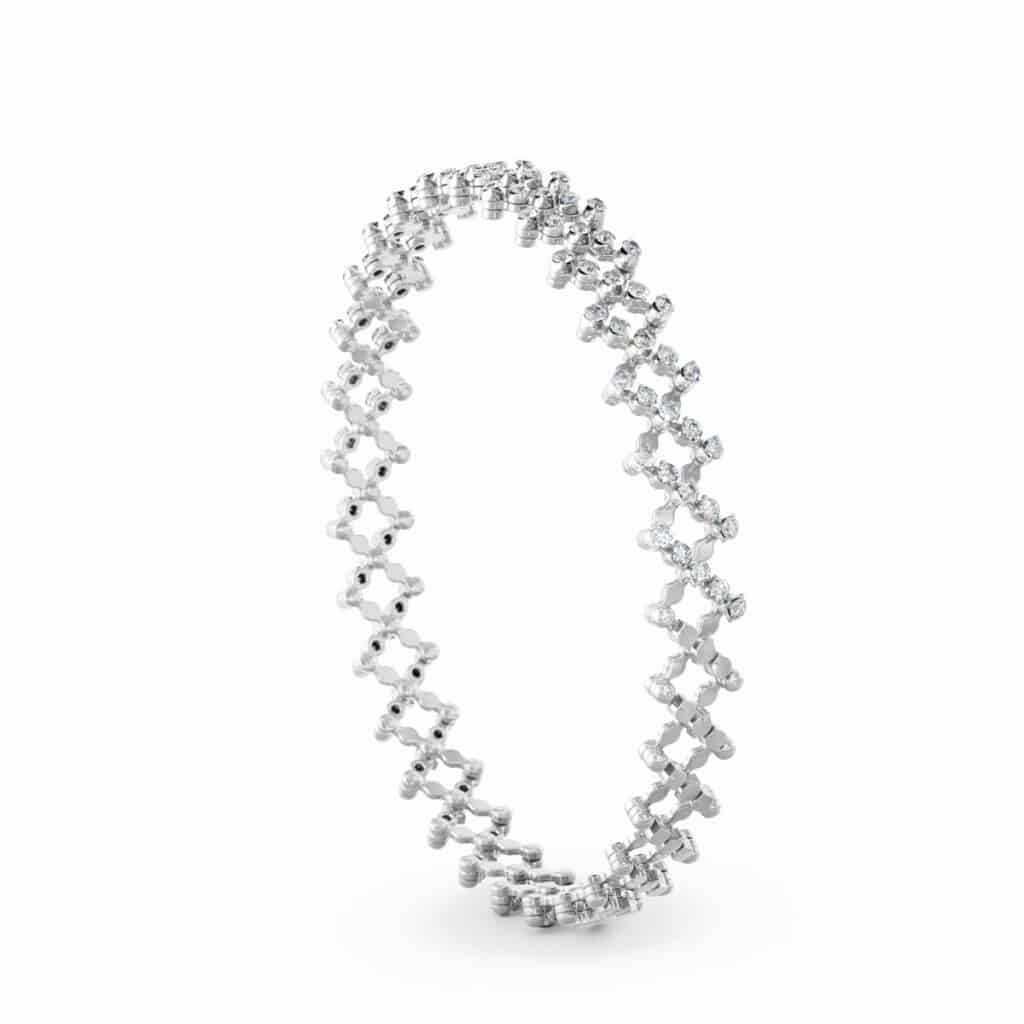 Serafino Consoli Ring Bracelet Witgoud met diamant S.RB 5H2 WG WD