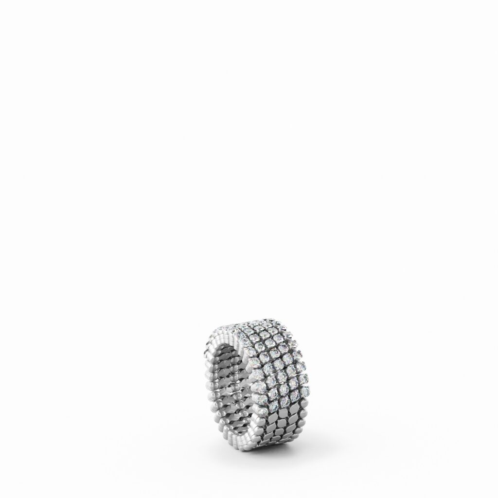 Serafino Consoli Ring Bracelet Witgoud met diamant S.RB 5H2 WG WD