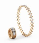 Serafino Consoli Ring Bracelet Geel-en witgoud met diamant S.RB 5HM2 YWG WD