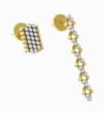 Serafino Consoli oorhangers Geel-en Witgoud met diamant S.EA 5M2 YWG WD
