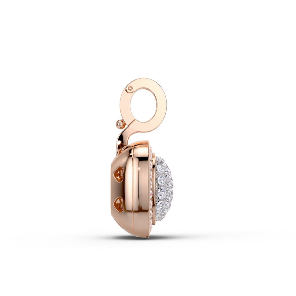 Tirisi Jewelry 18 karaat roségouden hanger met diamant TP9206DP + TS554DW